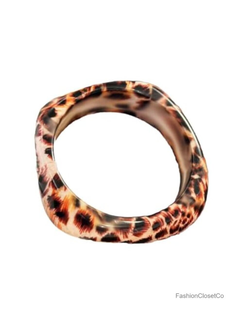 Bohemian Wide Bangle Bracelet Acrylic Resin Geometric Chunky Jewelry